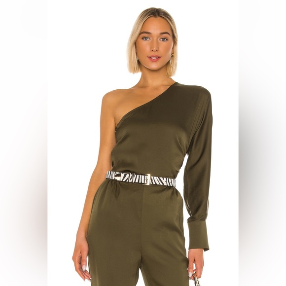 L’ACADEMIE THE MAURA TOP XXS OLIVE GREEN